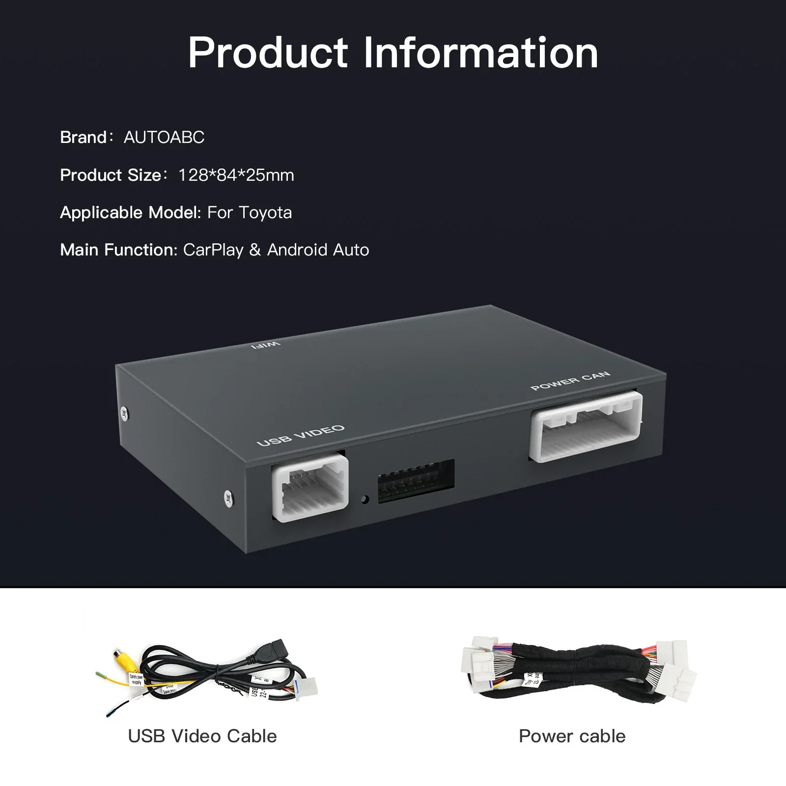 NUOVO Wireless Carplay Android Auto Per TOYOTA CHR Corolla Camry Auris prius RAV4 Avensis Highlander Touch2 Entune 2.0 Decoder Auto - immagine 4
