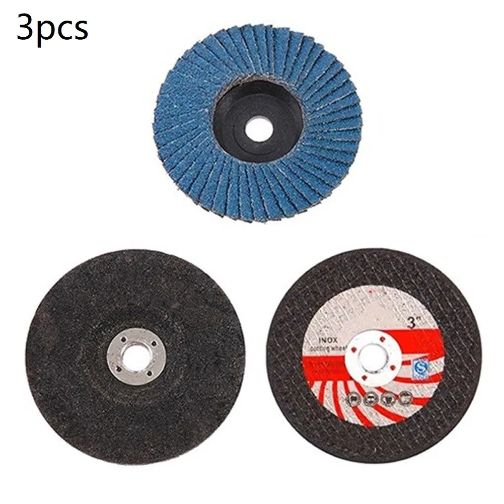 

3pcs 3inch 75mm Saw Blade Cutting Disc Polishing Disc Grinding Wheel For Angle Grinder Steel Stone Sanding Cutting Saw Blade