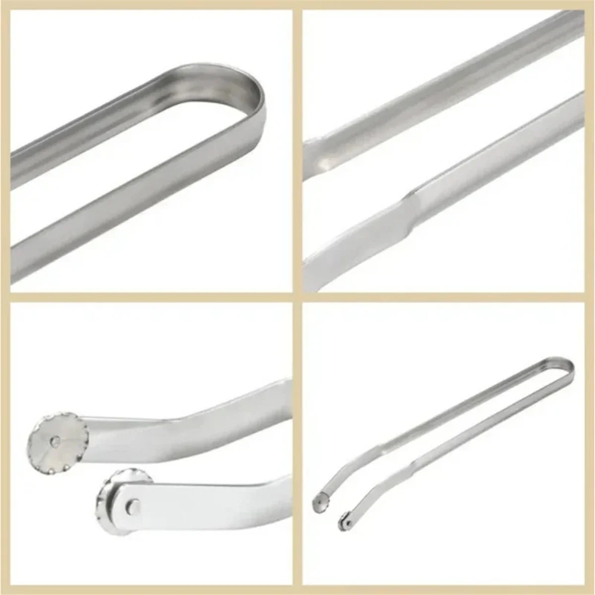 BAAU Stainless Steel Barbecue Sausage Twisting Tongs Barbecue Camping Outdoor Cooking Tools Outdoor Cooking Tools