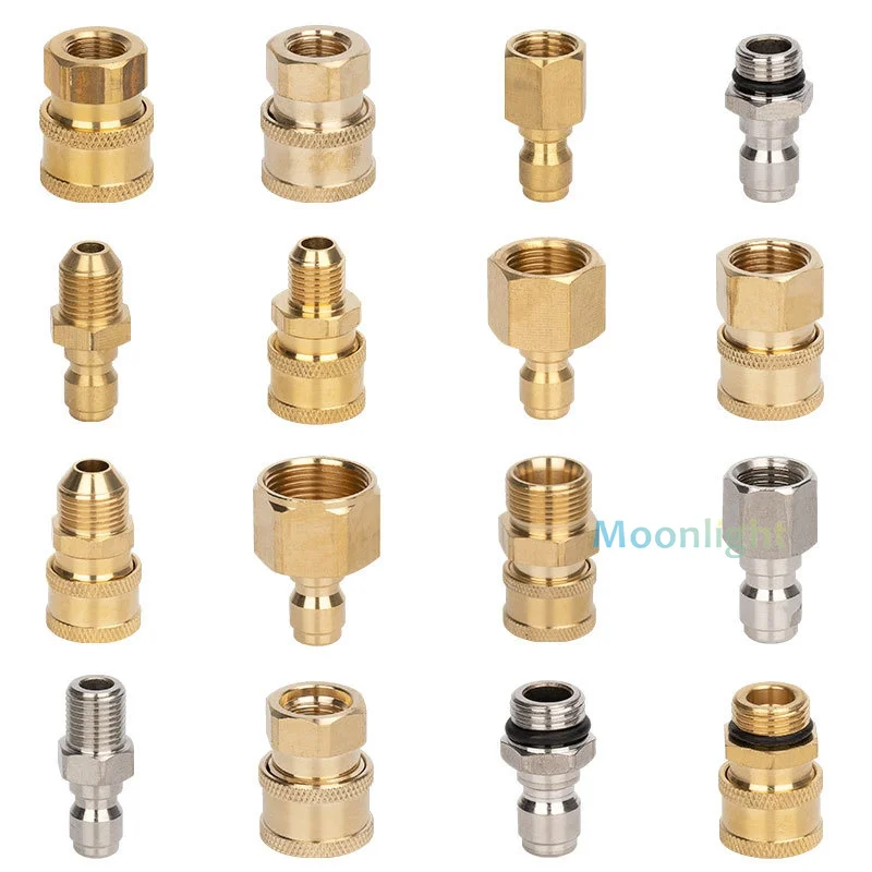 1PCS High Pressure Washer M14 M18 M22 Adapter Quick Connector Quick Release Fitting Power Washer Fast Connection Coupler