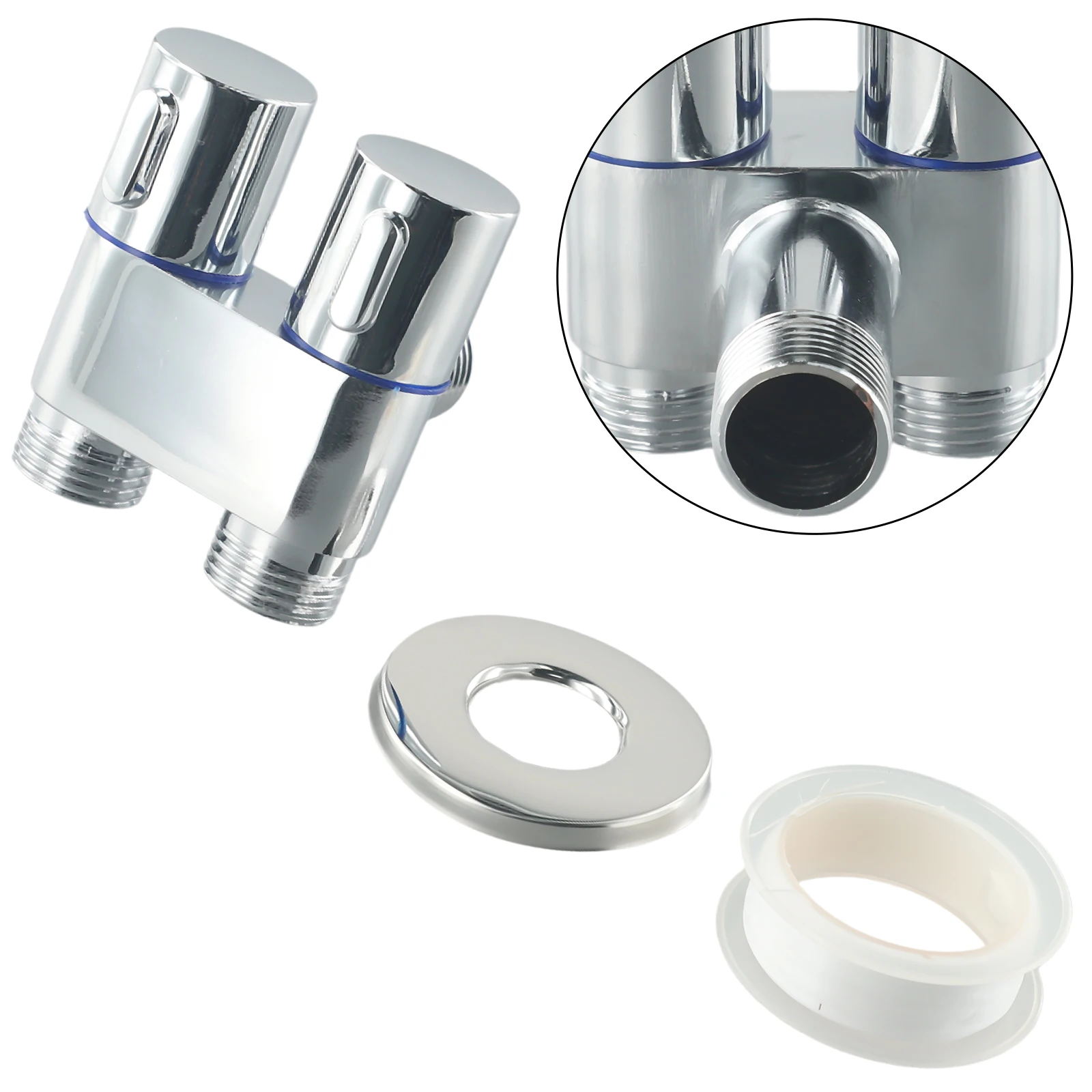 

Треугольный клапан, угловой клапан, садовый кран с двойным управлением G1/2, треугольный клапан для туалета, стиральная машина для кухни