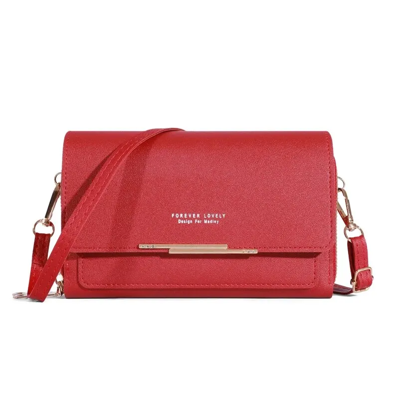 Korean-Style Women's Multi-Card Wallet & Shoulder Bag - Large Capacity Casual Fashion Accessory