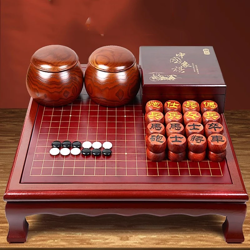 Luxury Large Indoor Chinese Chess Modern Party Family Travel Wooden Chinese Chess Boardgames Jogos De Tabuleiro Chess Board Set hydromassage inflatable bathtub small bath tub large family pool pool the whole family mobili da bagno swimming travel dx50yt