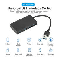 LccKaa USB Hub 3.0 Adapter Rotate High Speed U Disk Reader Splitter 4 Ports USB 3.0 for Computer PC Laptop Mac Mini Accessories 2