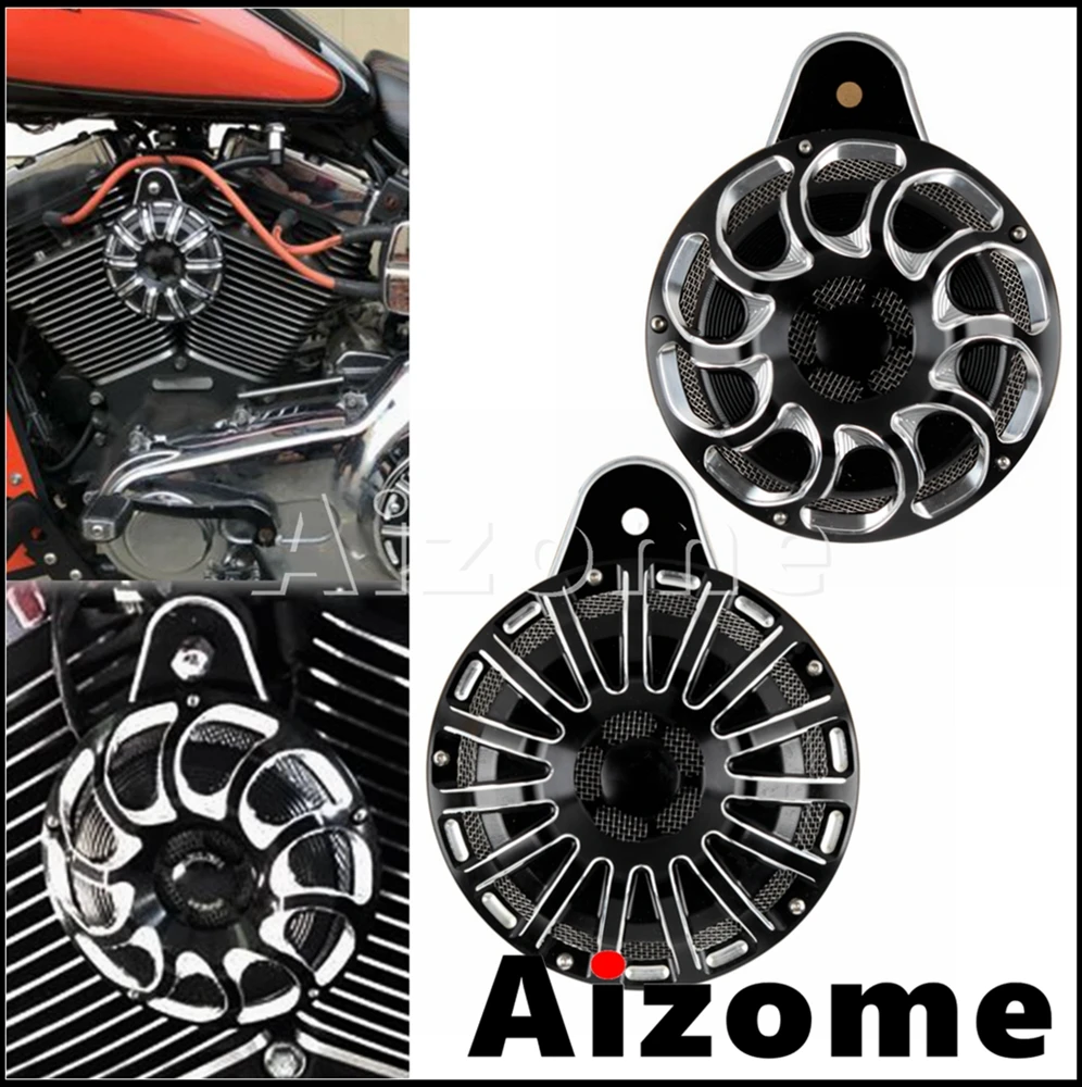 

CNC алюминиевый клаксон для мотоцикла, крышка динамика, звуковой сигнал в сборе для Harley Sportster XL 1200 883 2007-2018 для Harley Big Twin 1991-17