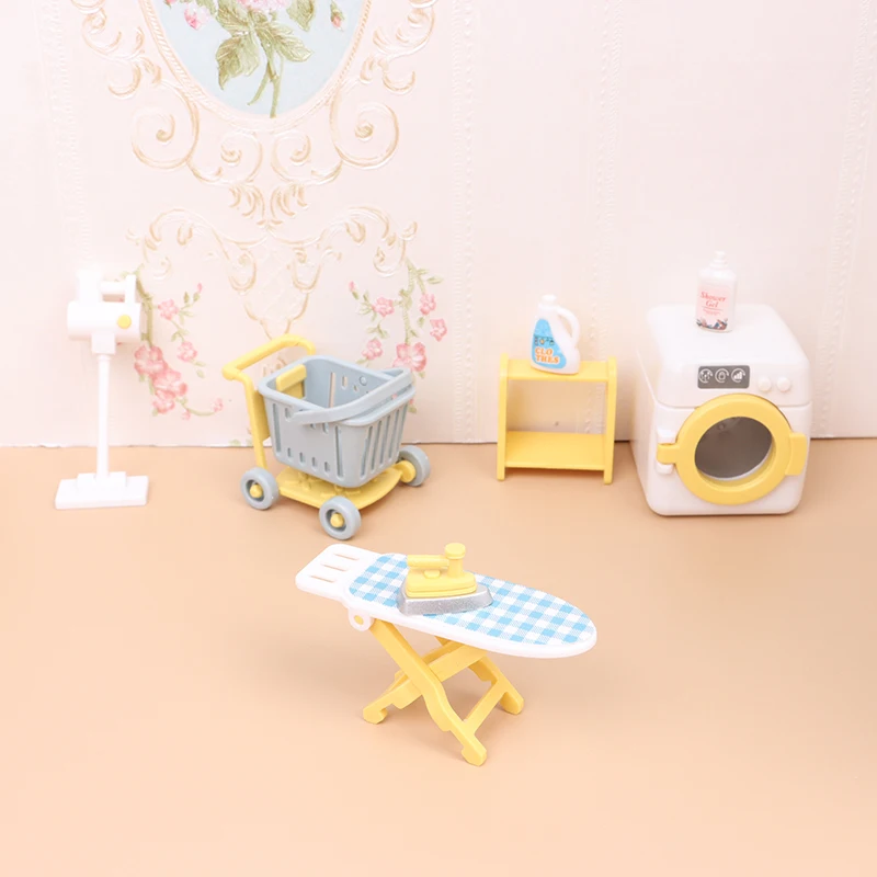 

1:12 Forest Animal Family Villa Furniture for Dolls Toy Forest Home Mini Bedroom Set DIY Dollhouse Furniture For Kids