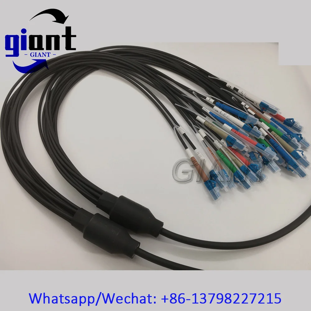 12코어 150M 아머드 파이버 패치 코드, 12C G657A1 SM 150M TPU/LSZH 6.0mm PCD310 방수 싱글모드 실외 FTTH 케이블