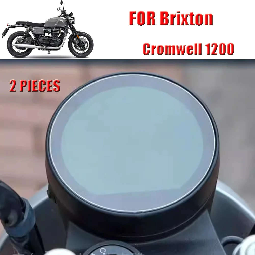 Motorcycle Screen Protector 2 Pieces Cluster Scratch Protection Film for Brixton Cromwell 1200 GK1200