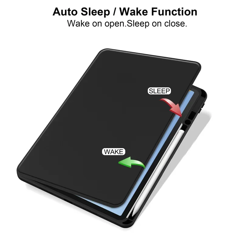Luxurious 360° Rotating Flip Leather Tablet Case with Acrylic Shockproof Protection