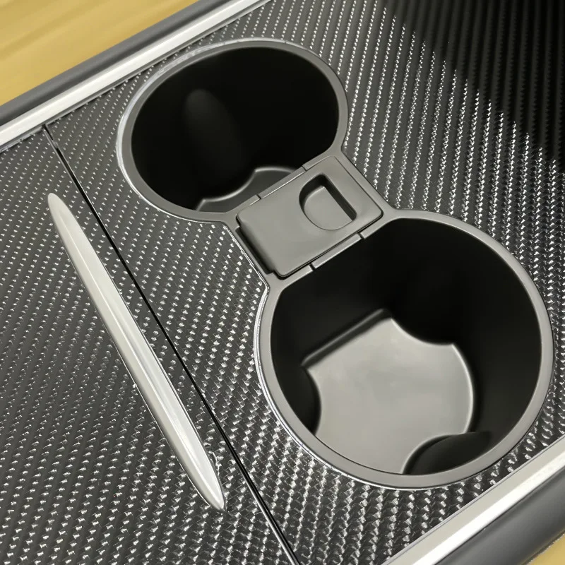 ملحقات Tesla Model 3 موديل Y 2022 وحدة التحكم المركزية حامل أكواب الماء ملحقات السيارة الداخلية المضادة للانسكاب وحامل فتحة الكأس المضاد للاهتزاز - - Racext 13