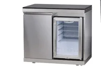 Armoire de cuisine extérieure, gril en acier inoxydable argenté, évier de Barbecue sans fumée de qualité supérieure pour pique-nique, matériau métallique 5
