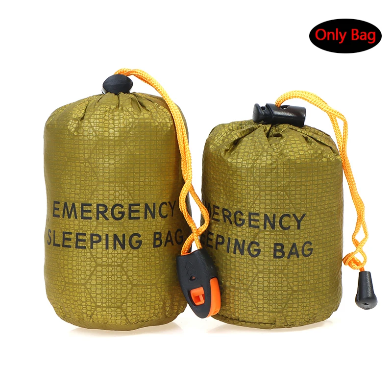 Reusable Emergency Sleeping Bag Waterproof Survival Camping Travel Bag Outdoor Emergency Gear Hiking Activities Equipment