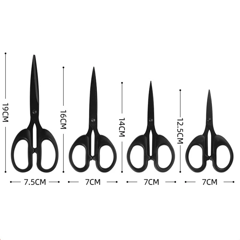 Чистые черные ножницы для шитья, ножницы для шитья, искусственные инструменты для шитья, Офисные ножницы, ножницы для резки ткани