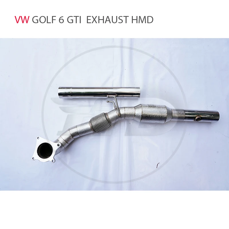 

HMD Car Accessories Exhaust Downpipe Manifold For Volkswagen VW 6GTI With Catalytic Converter Header Catless Pipe
