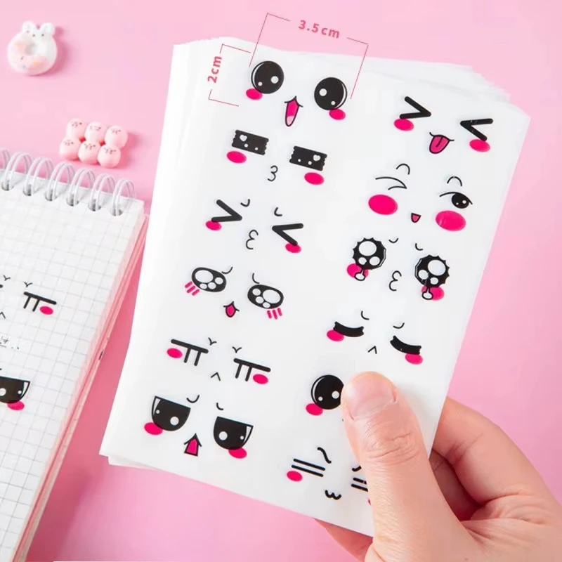 Cute cartoon emoticon stickers suitable for scrapbooking diary decoration DIY various scenes using birthday gift stickers