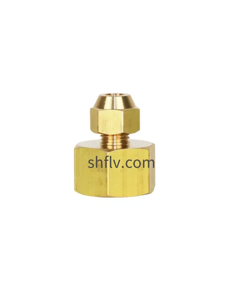 1/4 SAE brass fitting Air conditioning nitrogen bottle adapter Inch