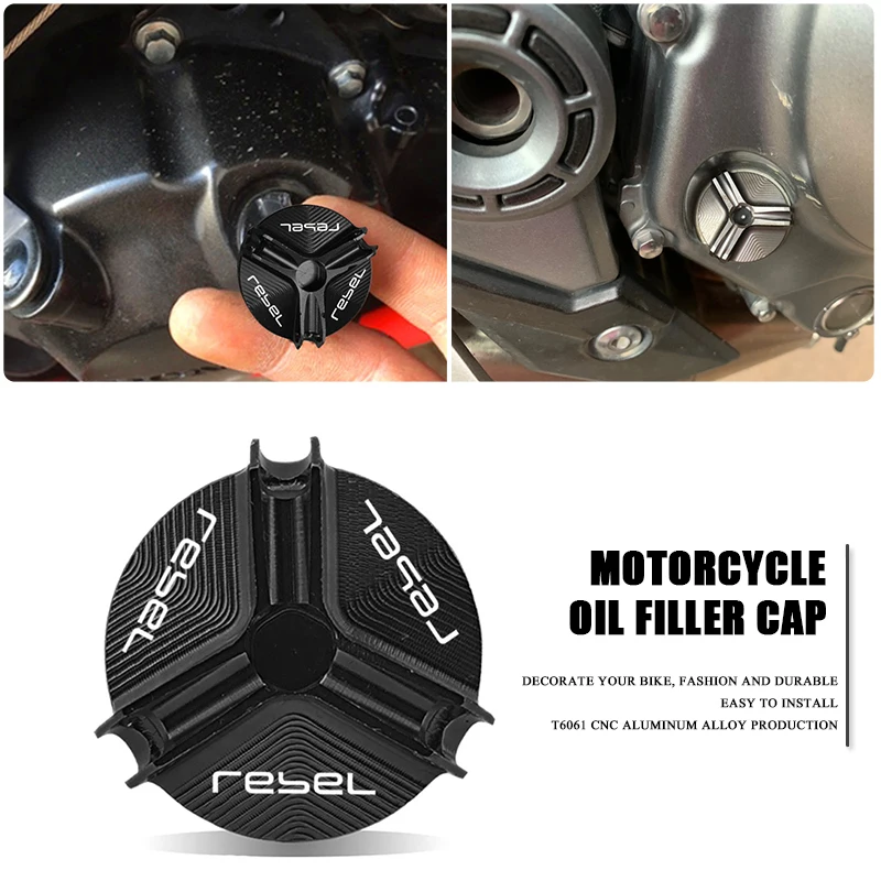 

Аксессуары для мотоциклов Honda Rebel 500 Rebel 300 Rebel 1100 CMX500 300 1100 CNC масляный наполнитель заглушка масляного фильтра болты запчасти