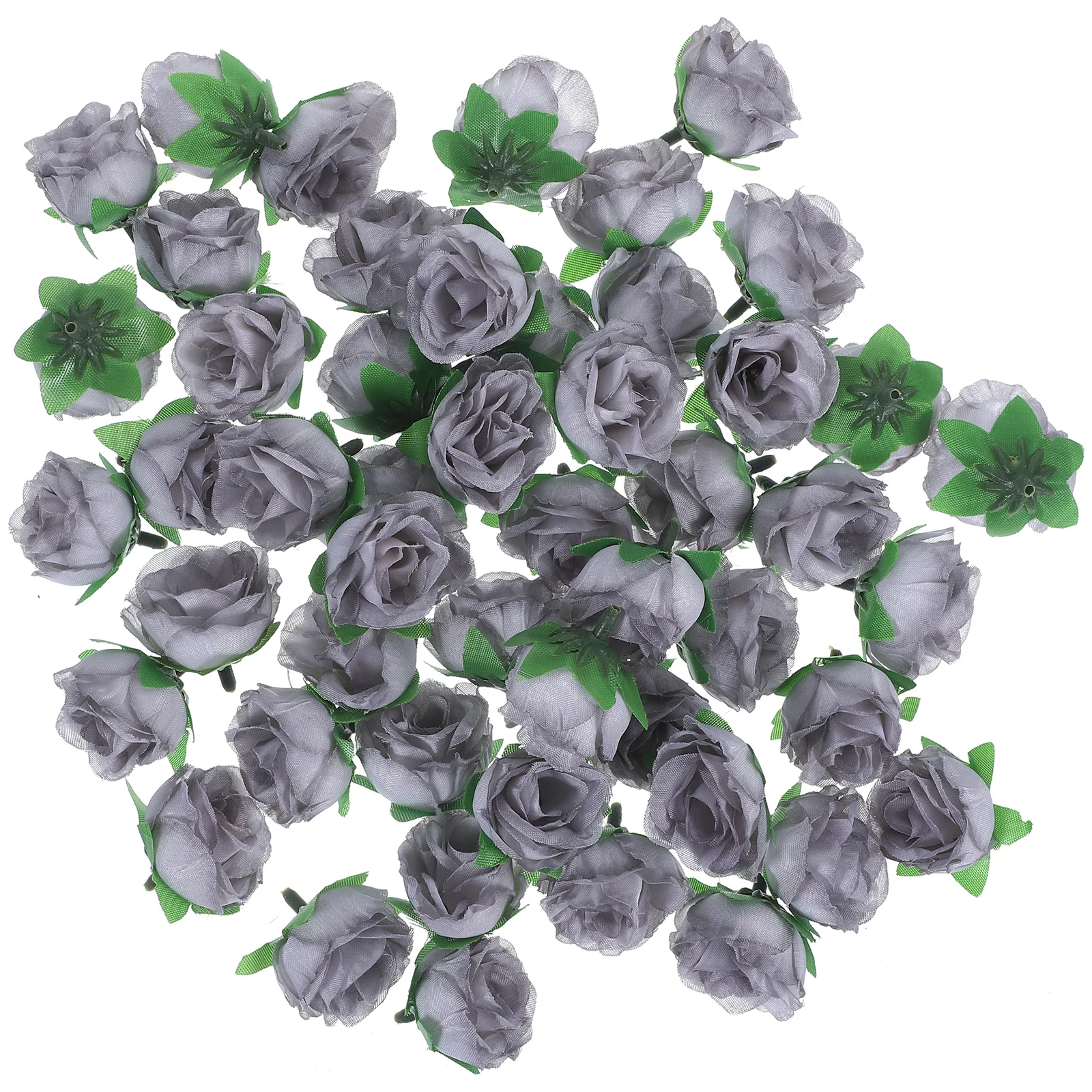 

50pcs Artificial Roses Flowers Roses Wedding Party Centerpiece for Wedding Decoration ( Grey )