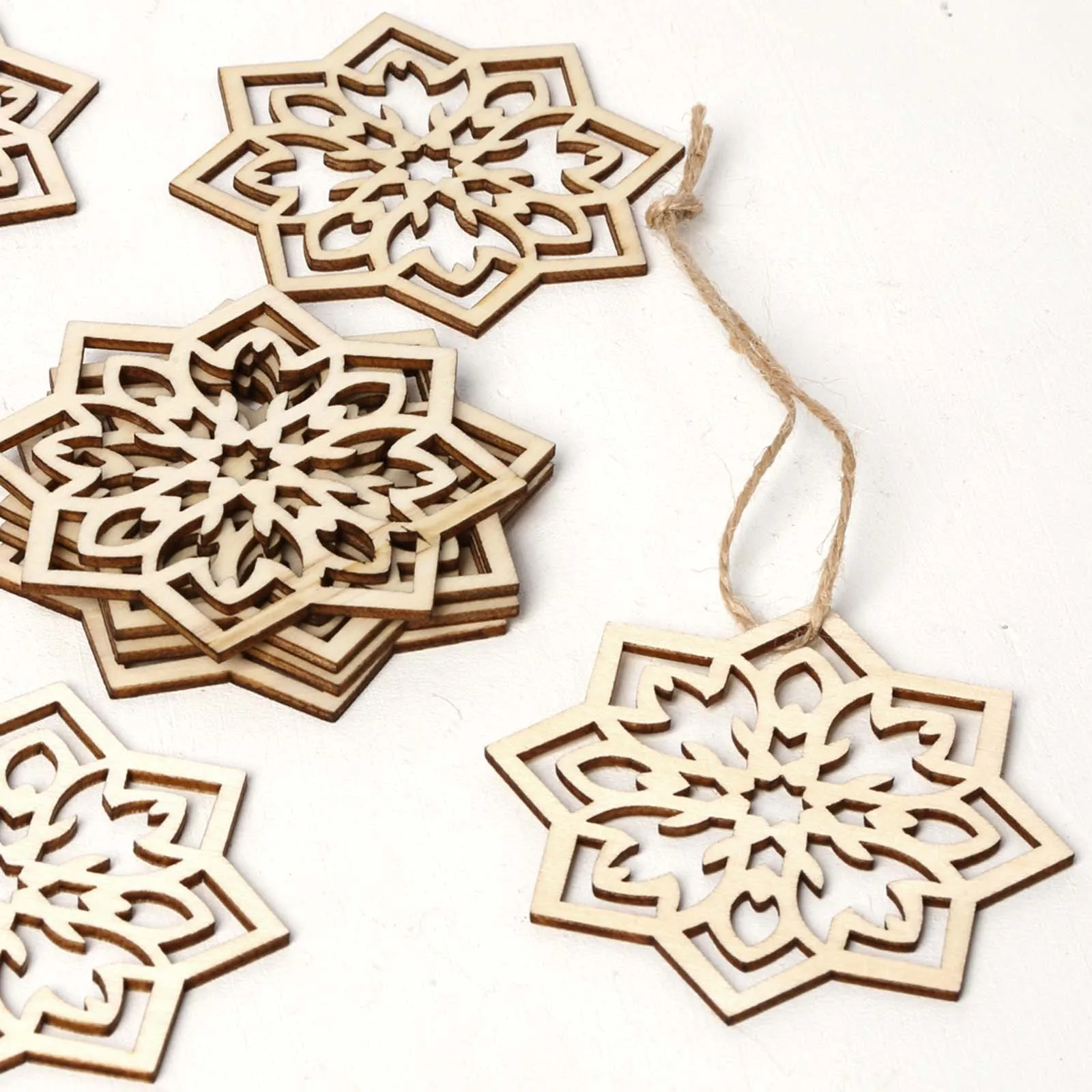 

Wooden EID Mubarak Ornaments Pendant Ramadan Decoration for Home Muslim Islamic Party Supplies Ramadan Kareem Gifts 10Pcs 2024