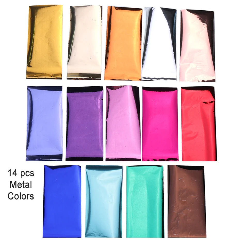 Nail Stickers Metallic Mirror Holographic Nail Art Decoration