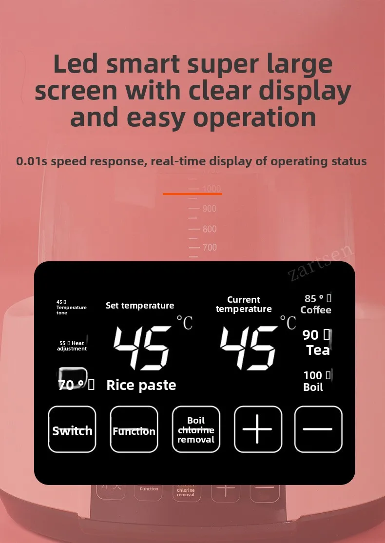 Description Picture 5 of item1.3L Infant Thermostatic Milk Regulator Home Electric Kettle 24h Thermos Kettle Multi-function Temperature Control Health Kettle