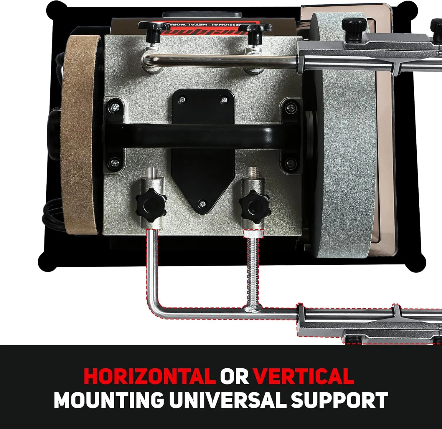 10-Inch Variable Speed Wet Sharpening System, 1.2-Amp Two-Direction Water Cooled Wet Stone Grinder 90-160RPM, Wet Bench Grinder