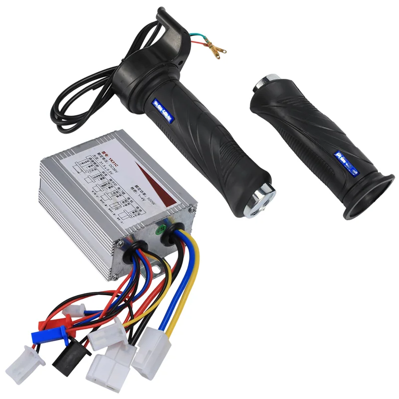 

36V 500W Electric Bike Bicycle Scooter Accessories Motor Brushed Controller & Throttle Twist