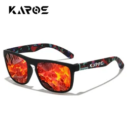 KAROS Luxury Polarized Square Mirror Sunglasses - UV400 Protection (06)