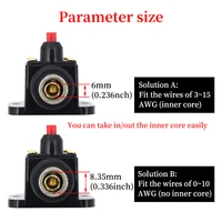 Disjoncteur réinitialisable 100A 80A 60A 50A 40A 30A 20A 12V / 24V / 48V DC, assurance réinitialisable pour connecteur solaire photovoltaïque 6