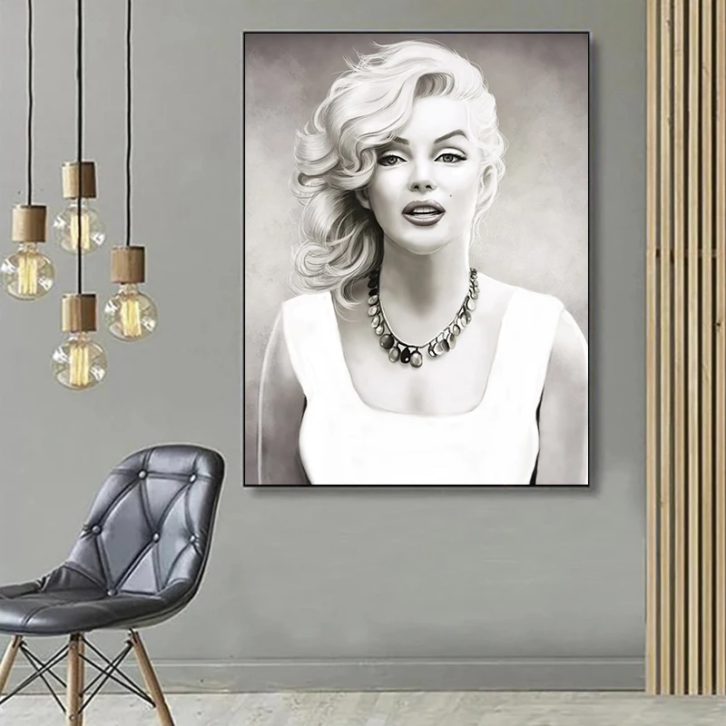 5D DIY Marilyn Monroe zestaw do malowania diamentami haft diamentowy kolory olej obraz ręcznie DIY mozaika ozdoby do dekoracji wnętrz