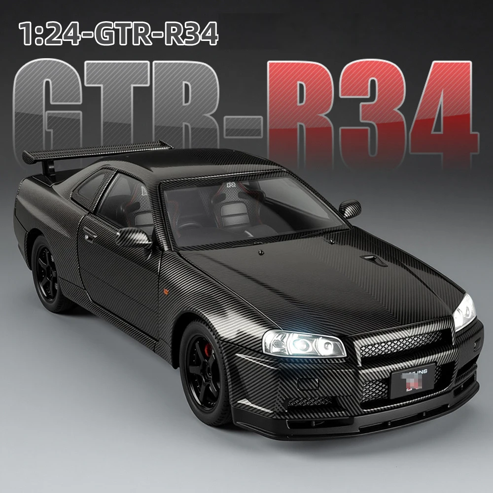 1:24 Nissan GTR R34 Skylin Fast & Furious Alloy Car Model
