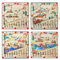 Large Montessori Scene Maze Toys, Color Sorting, Number Game, Patience/Concentration Training, Christmas/Halloween Gift 1