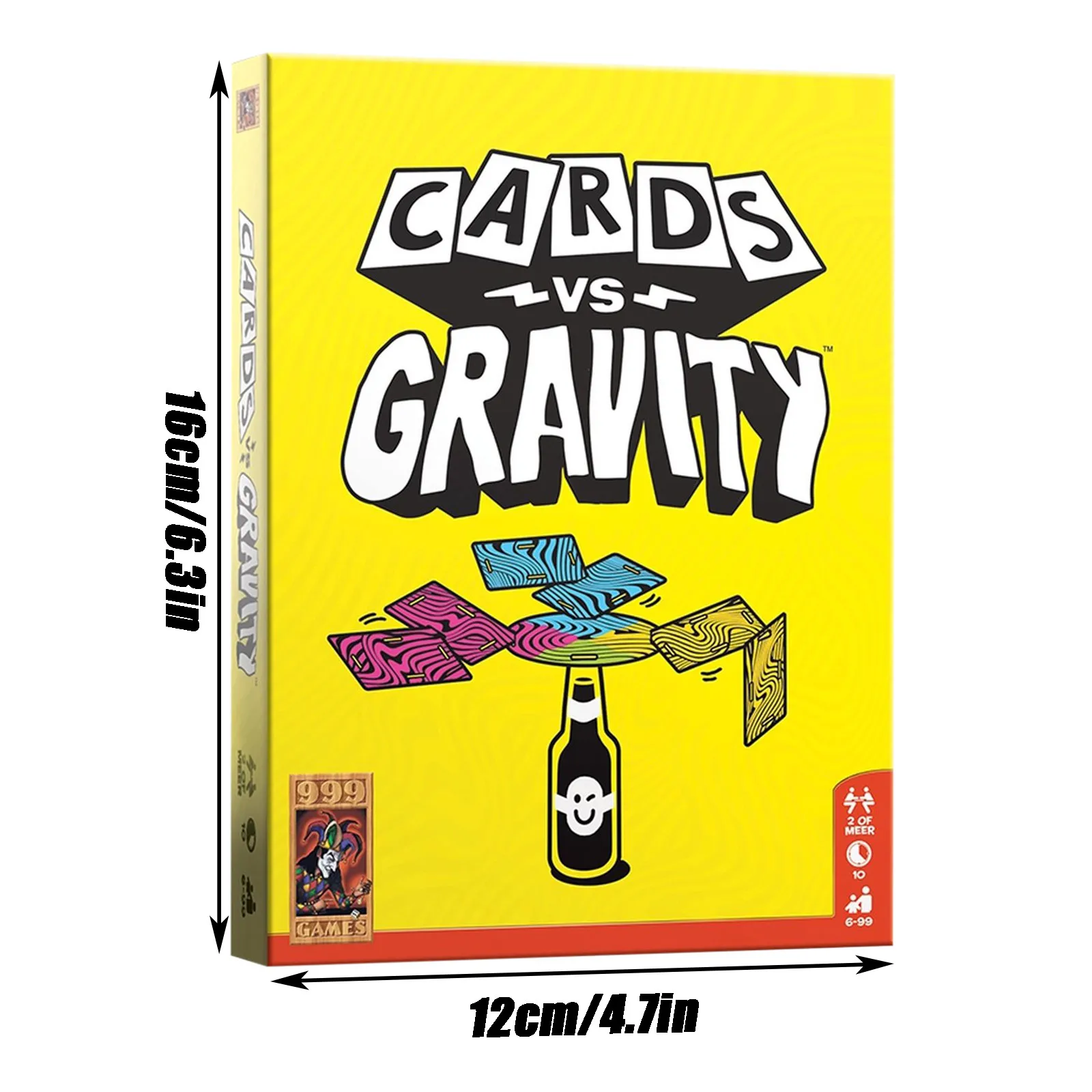 Funny Family Games Anti-Gravity Card Balance Travel Game A Fun Card Stacking Game Perfect For Vacations And Camping 2-4 Players