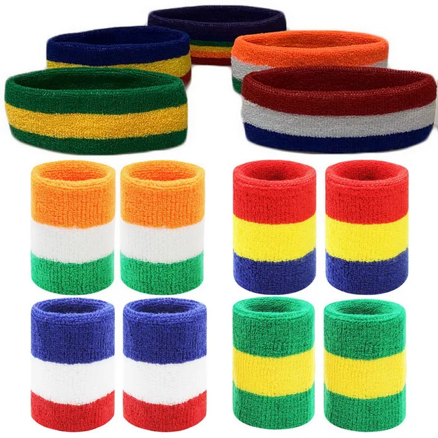 Tennis Wristbands Sport Headband For Men Women Towel Sweat Bands Basketball Yoga Gym Running Volleyball Wrist Wrap Sweatband Tennis Wristbands Sport Headband For Men Women Towel Sweat Bands Basketball Yoga Gym Running Volleyball Wrist Wrap Sweatband