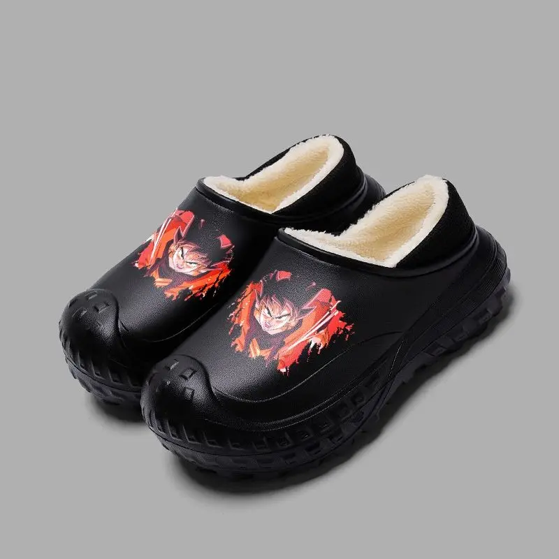 Dragon Ball Goku Baumwoll-Hausschuhe, neue Winter-Plüsch-warme Baumwollschuhe für Studenten, Paare, wasserdicht und schmutzabweisend, Geburtstagsgeschenk – Detail 17