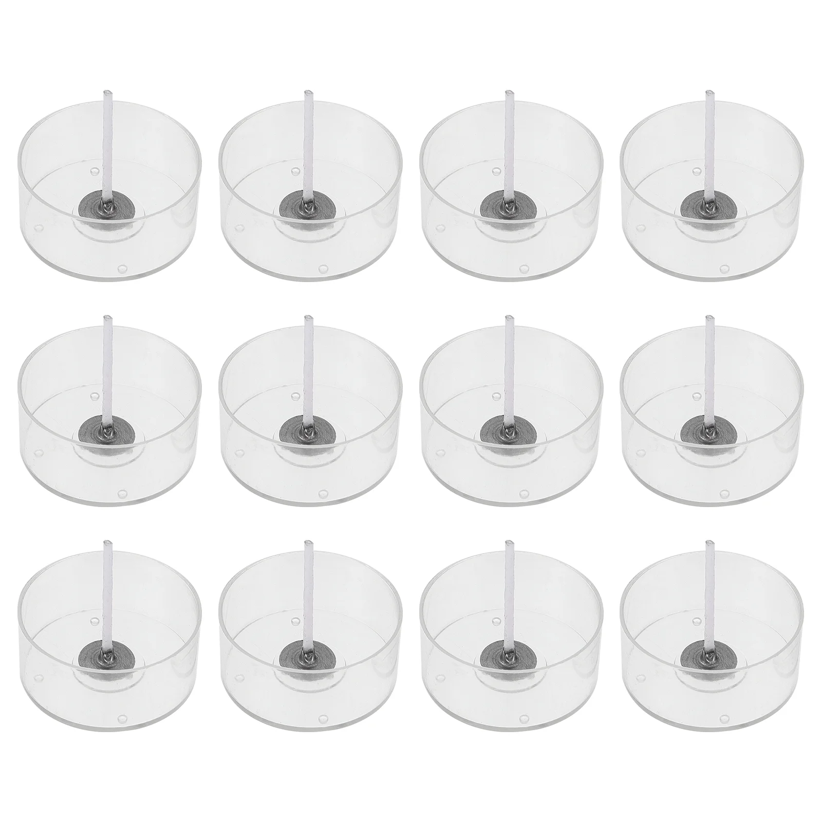 

Candle Cotton Wicks with Plastic Round Tealight Cups Candle Making Kit Candle Making Kit box DIY candle mould