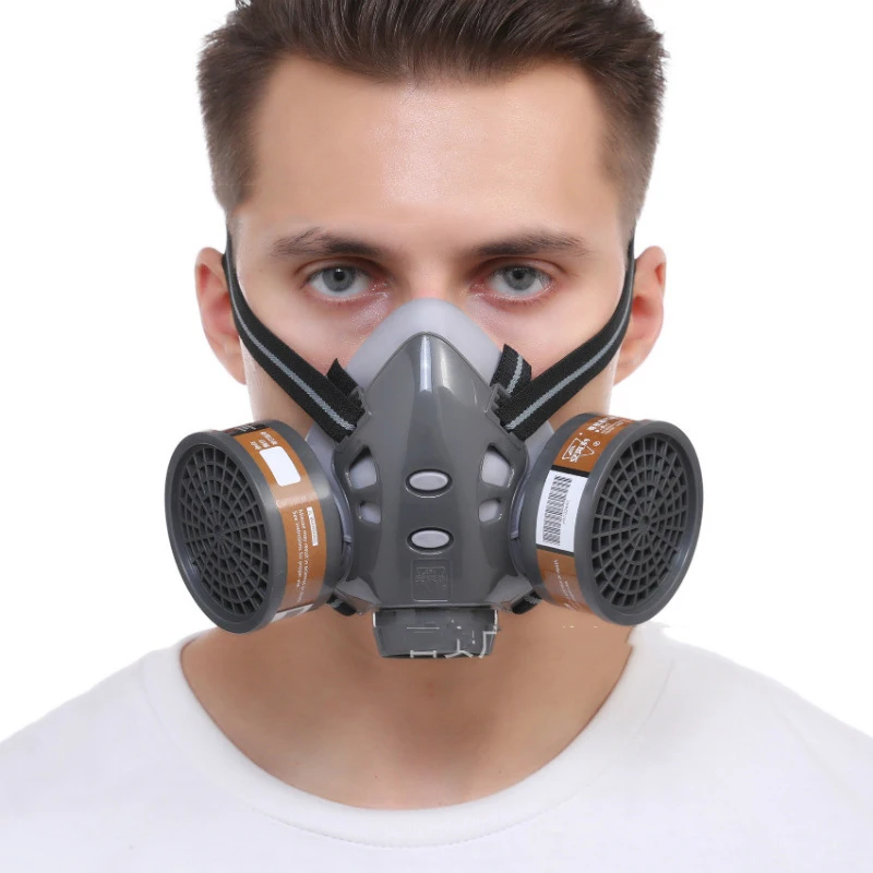 Ultimate Protection Full Face Respirator Mask with Safety Glasses and Filter