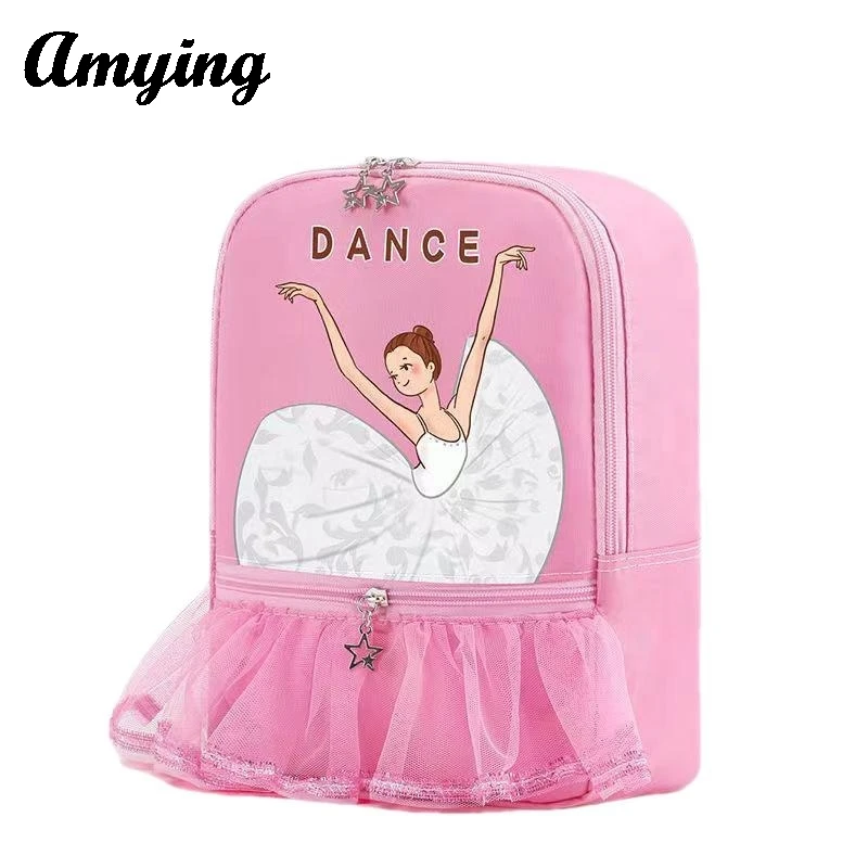 Children Backpack Schoolbag Girls Lace Ballet Dance Storage Bags Sports Gym ballet Yoga Tap Jazz Latin Dance Storage Bags 4
