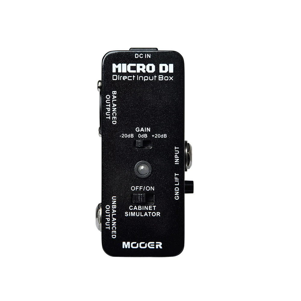 

MOOER MICRO DI педаль для гитарных эффектов, педаль для имитатора кабинета, коробка с прямым входом, аксессуары для гитары True Bypass