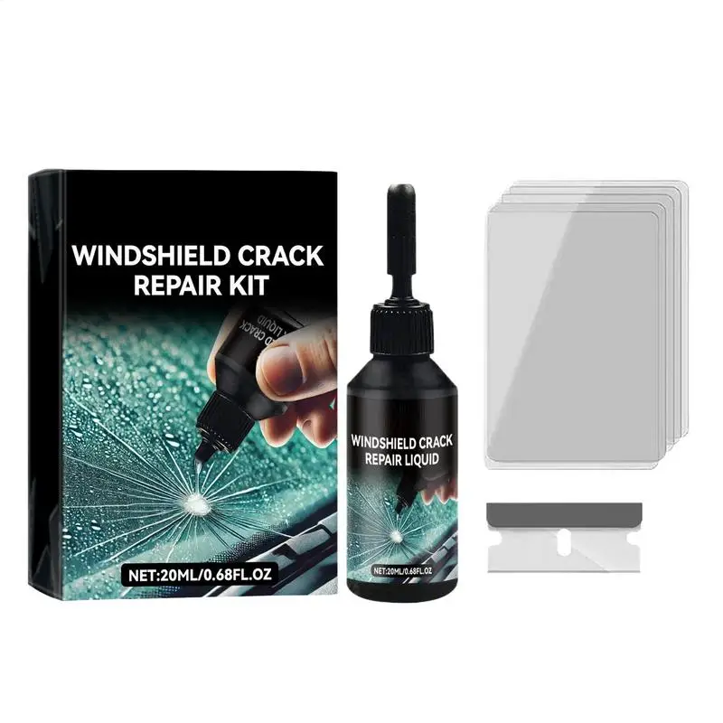 2025 Car Windshield Repair Kit For Scratches, Cracks And Chips Glass Repair Vehicle Windows Fix Tools