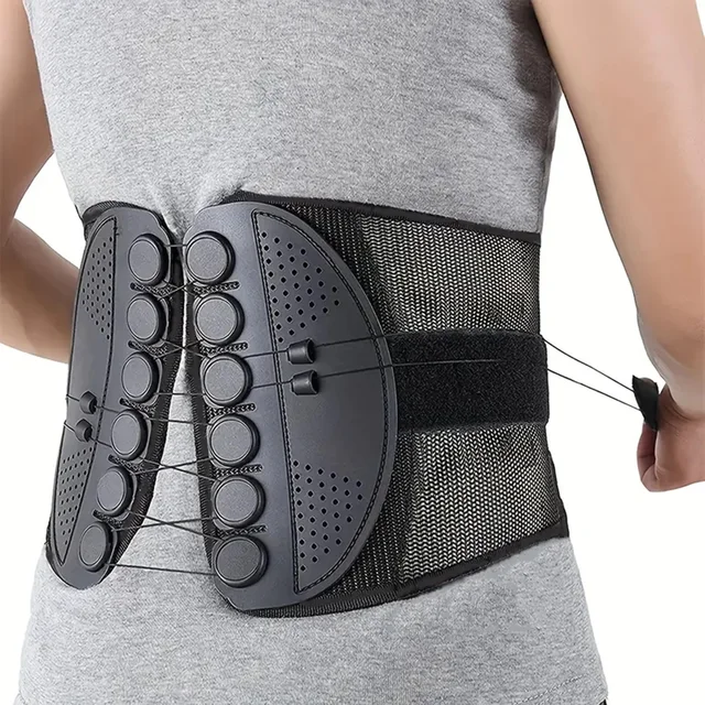 Breathable Mesh Posture Corrector Lumbar Intervertebral Disc Support Compression Rope Support Waist for Back Brace Protector 2