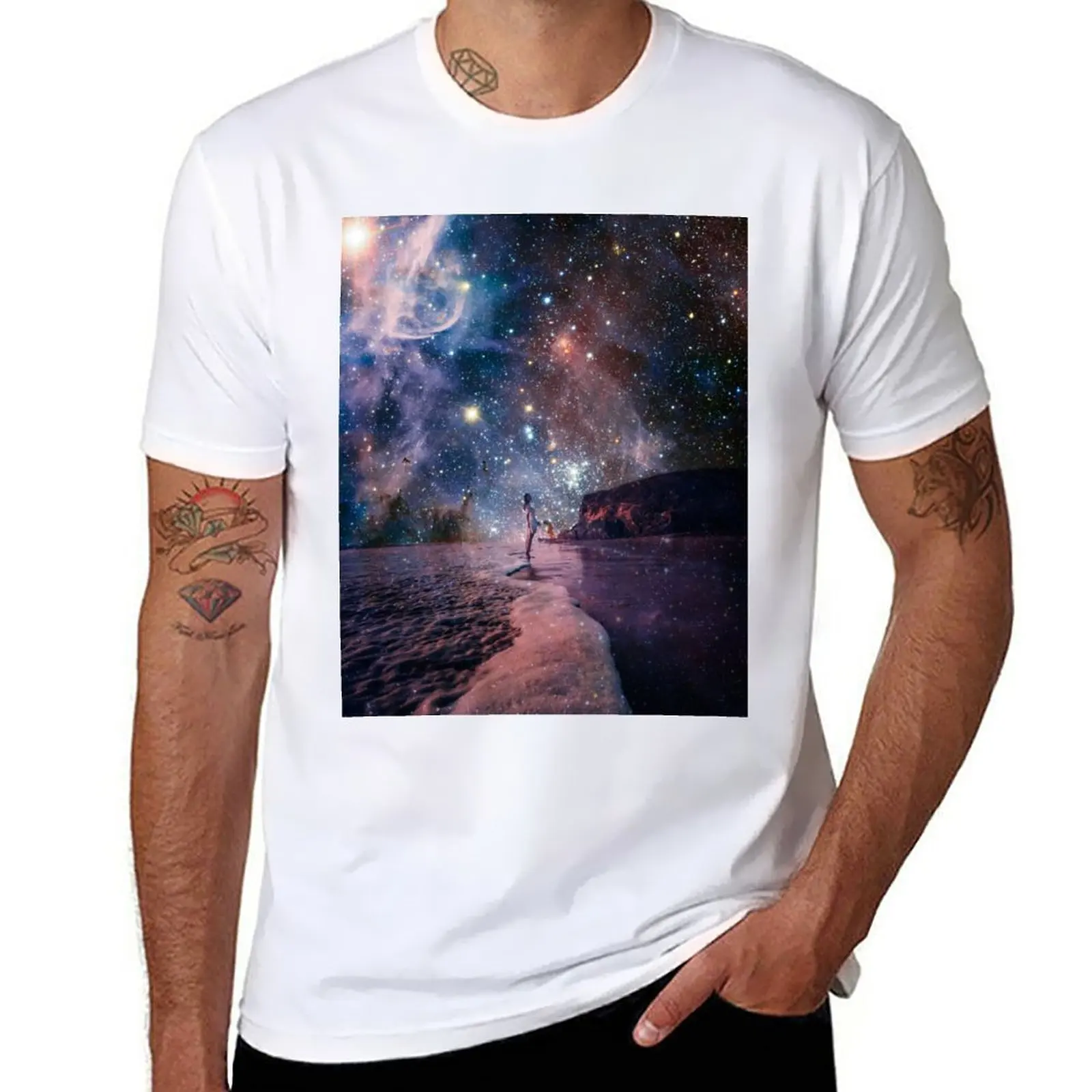 

A night with stars T-Shirt sublime plus size tops tees customs mens graphic t-shirts big and tall
