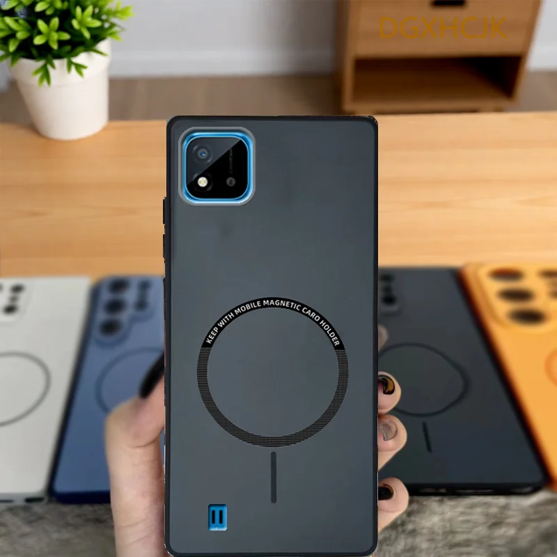 Shockproof Color Magnetic Silicone Back Cover