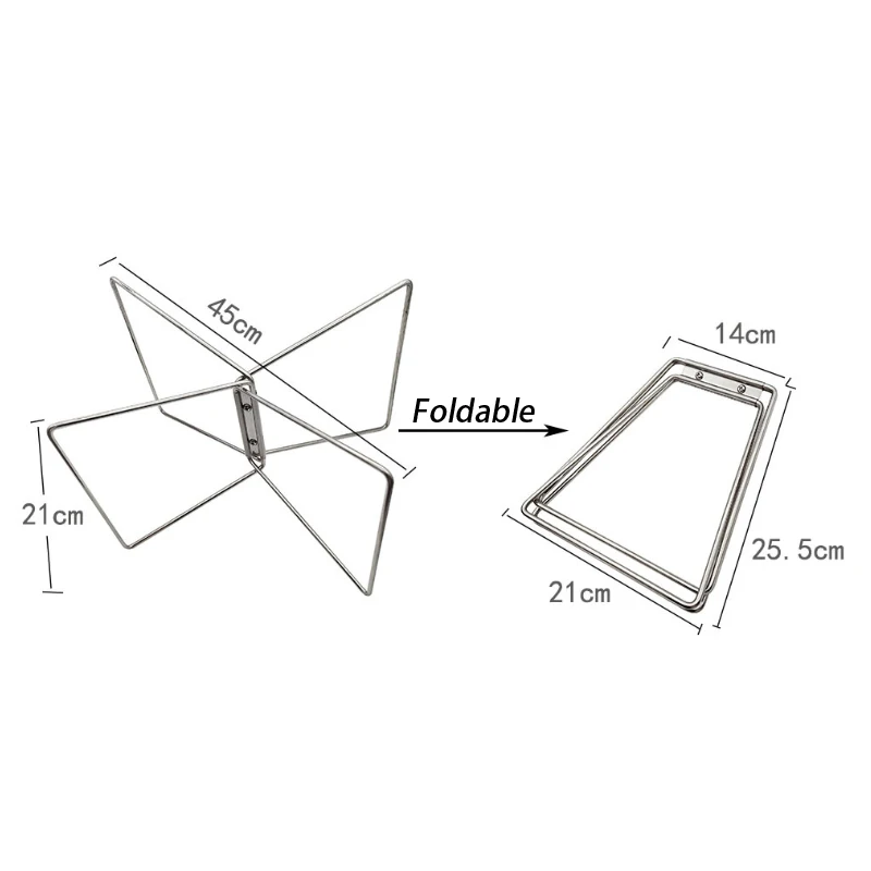 1/2Pcs Cooler Box Stand Ice Box Holder Outdoor Camping Box Storage Stand Plastic Folding Box Support Shelf Camping Supply
