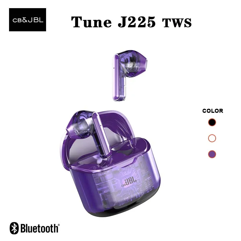 

Original For cb&JBL Tune J225 TWS Wireless Bluetooth Earphones Headphones Sports Hifi Sound Earbuds In Ear Headset t225 with Mic