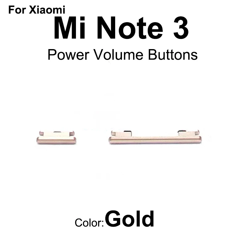 For Xiaomi Mi Note 3 Power On Off Button + Volume Up Down Switch Side Key Flex Cable Replacement Repair Part phone switch key power volume control button