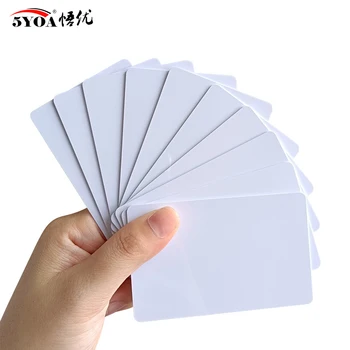 출입 통제 시스템용 RFID 카드, 13.56Mhz IC 카드, M1 MF S50 클래식 ISO14443A, 1K 근접 스마트 0.8mm, 100 개/로트