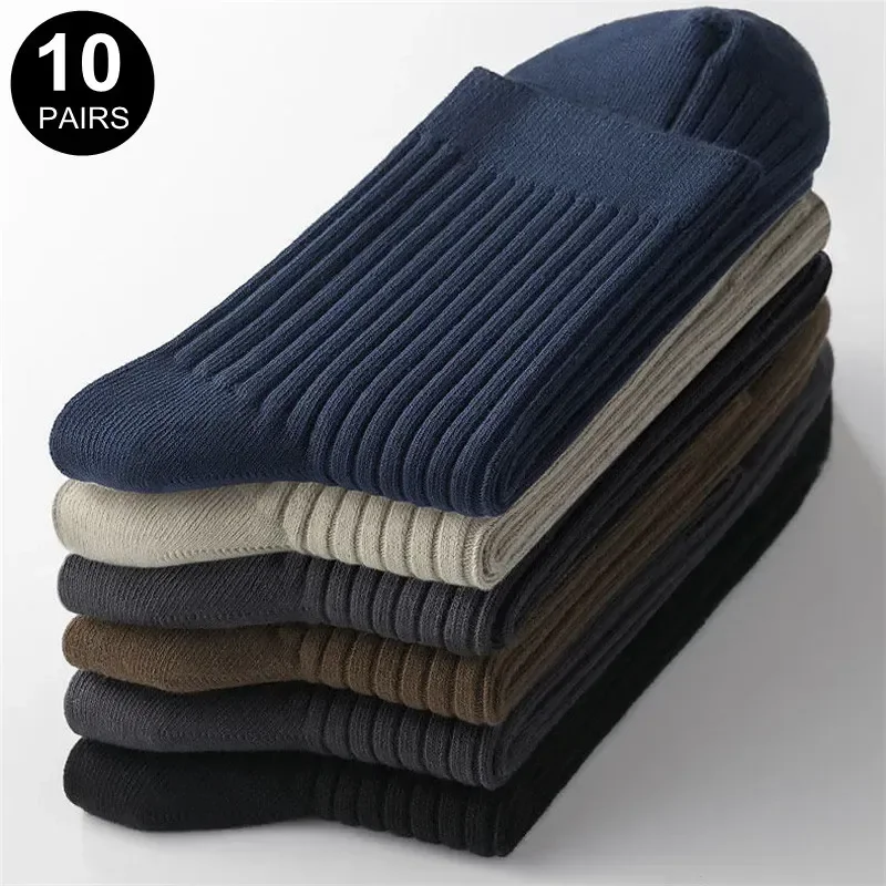 

Long Socks Men Socks Male Winter Business Warm Autumn High Thermal Quality Cotton for Pairs/set 10 Thicken