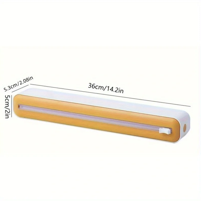 Dual-Direction Sliding Cling Film Cutter Easy Slicer for Disposable Plastic Wrap Tinfoil Restaurant Essential Food Slicer