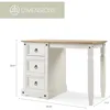 Cottage Series Wood Vanity/Desk, Corona Snow 3